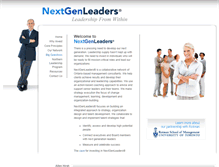 Tablet Screenshot of nextgenleaders.ca